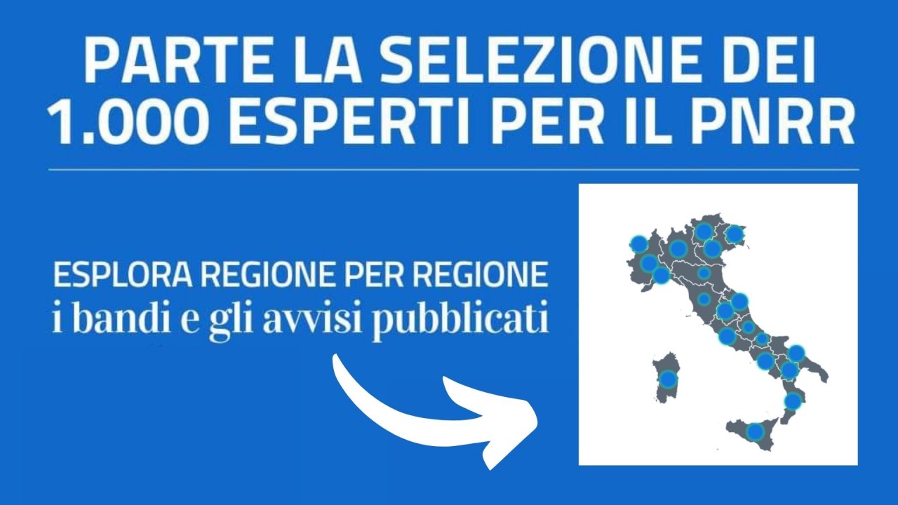 Parte la selezione dei 1000 esperti per il Pnrr					