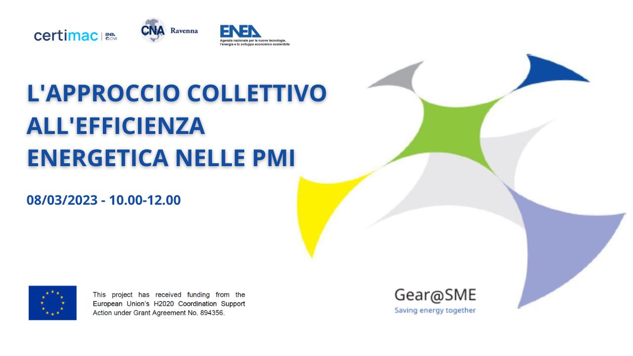 L’approccio collettivo all'efficienza energetica nelle PMI					