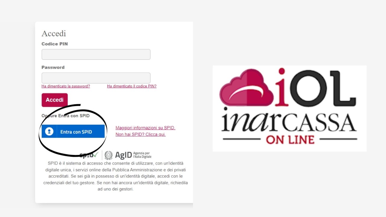 Entrare in Inarcassa on line è più facile con SPID					