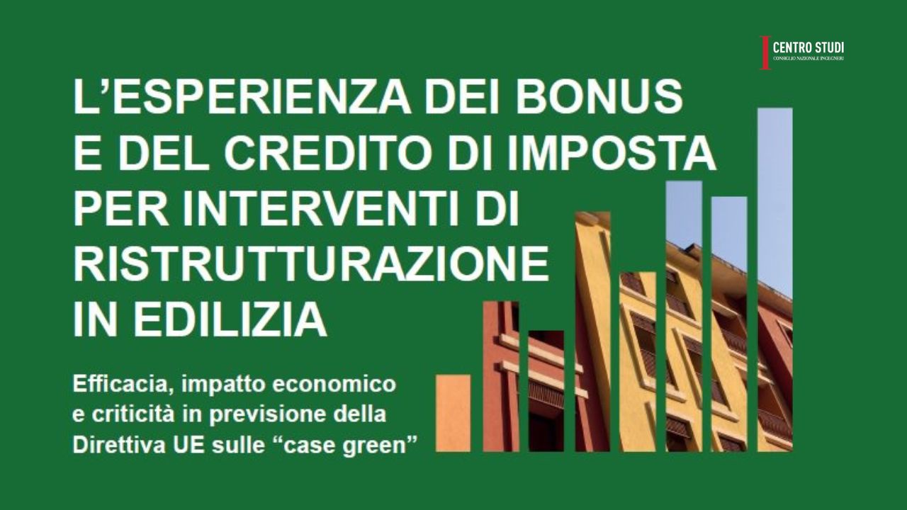 Centro Studi CNI: il risanamento energetico degli edifici è la sfida che il Paese deve saper cogliere					