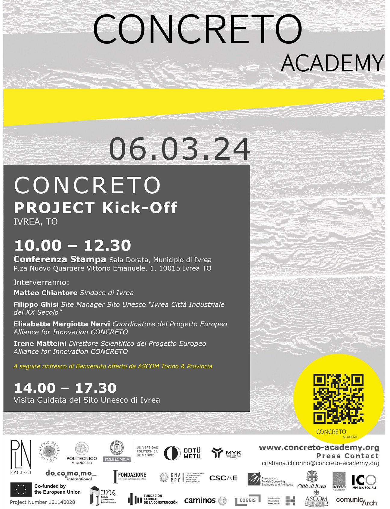 Save the date conferenza stampa concreto