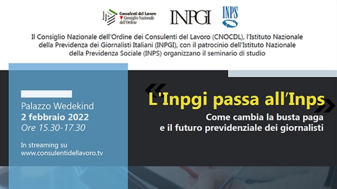 L’INPGI passa all'Inps. Come cambia la busta paga e il futuro dei giornalisti