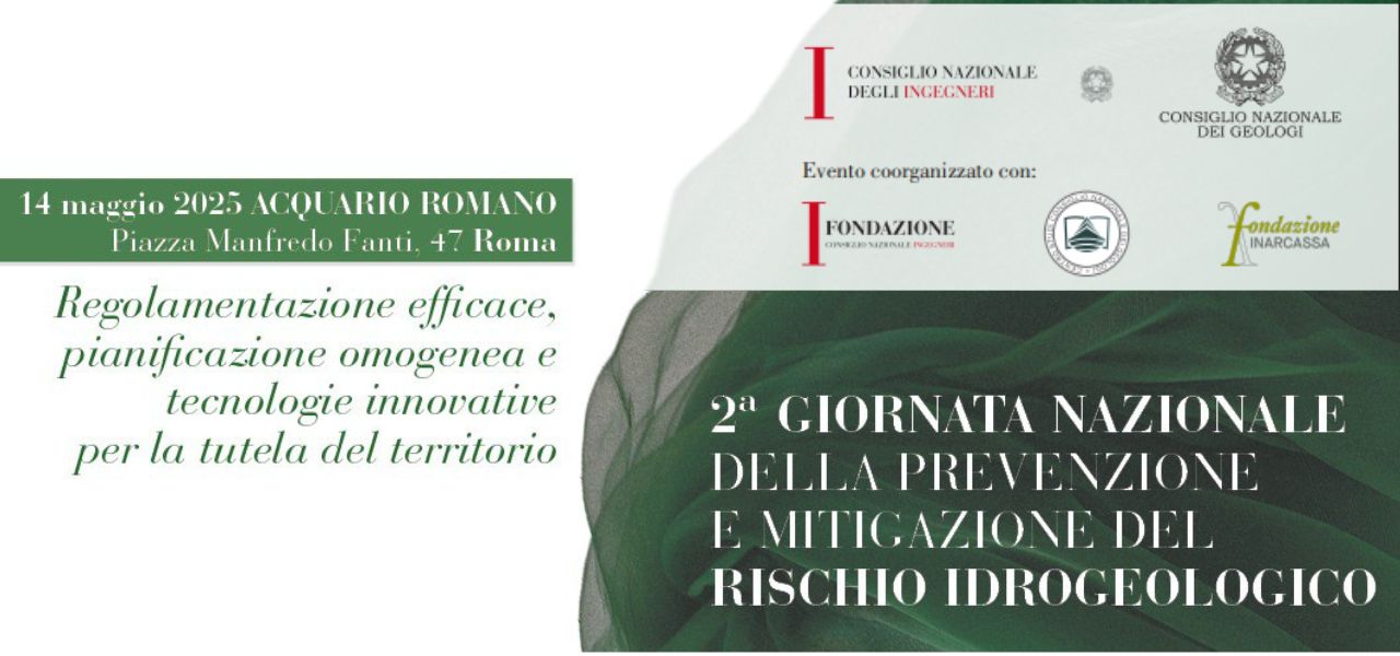 Seconda edizione per la Giornata della prevenzione e mitigazione del rischio idrogeologico					
