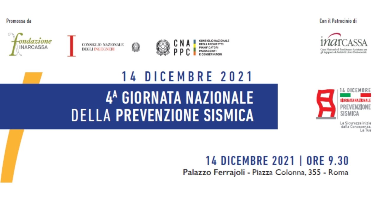 4ª Giornata Nazionale della Prevenzione Sismica					